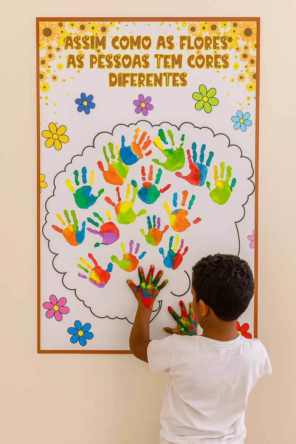 Painel Diversidade – Mural Colaborativo em PDF A4 — amostra 2: Painel Diversidade em PDF com 16 folhas A4 e tamanho 0,76 ×…