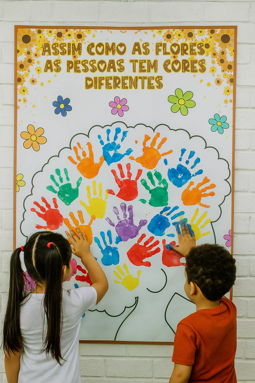 Painel Diversidade – Mural Colaborativo em PDF A4 — amostra 4: Painel Diversidade em PDF com 16 folhas A4 e tamanho 0,76 ×…
