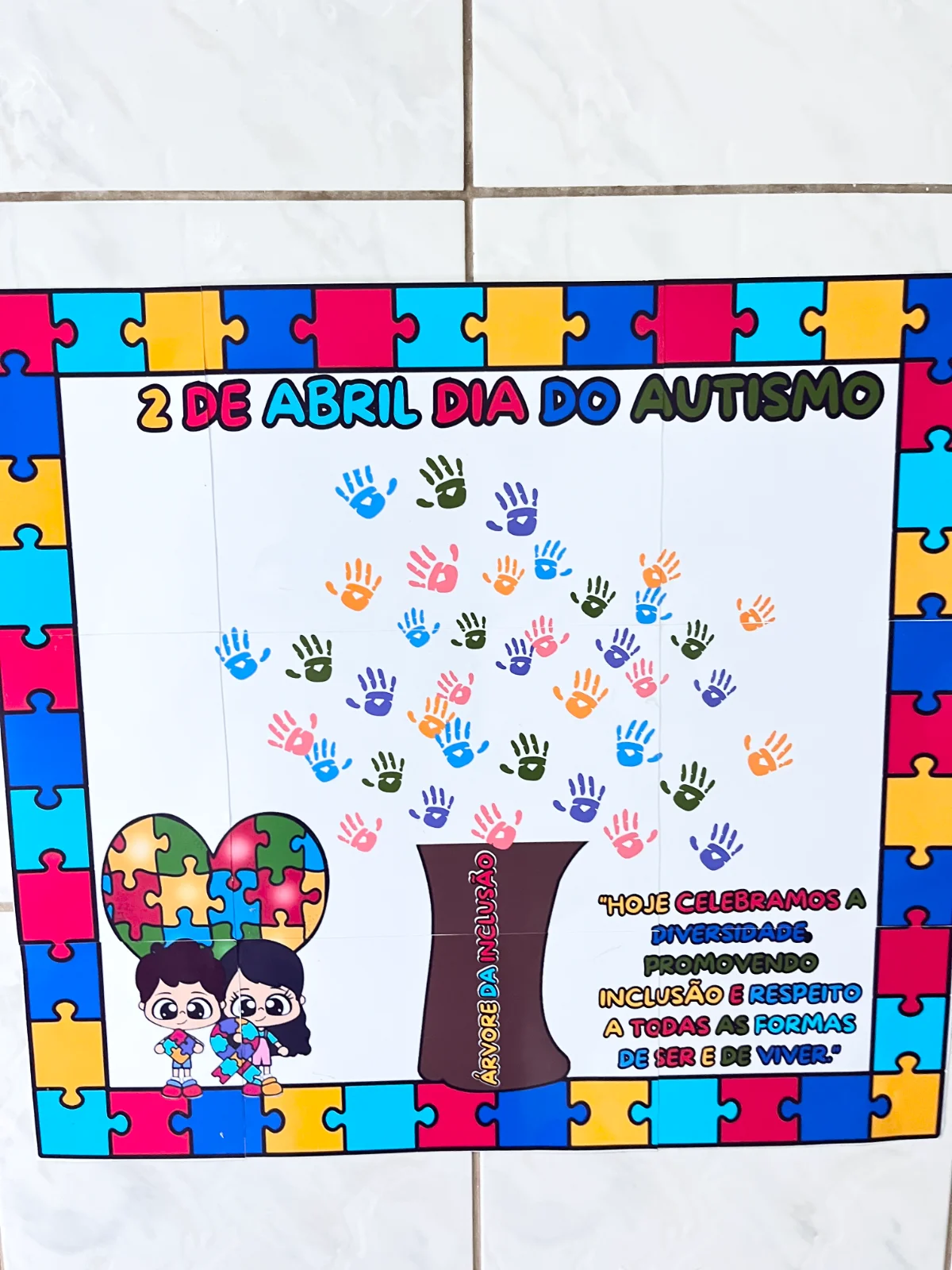 Painel do Autismo – Atividades para Imprimir — amostra 2: O Painel do Autismo é um recurso visual, colorido e cheio de…