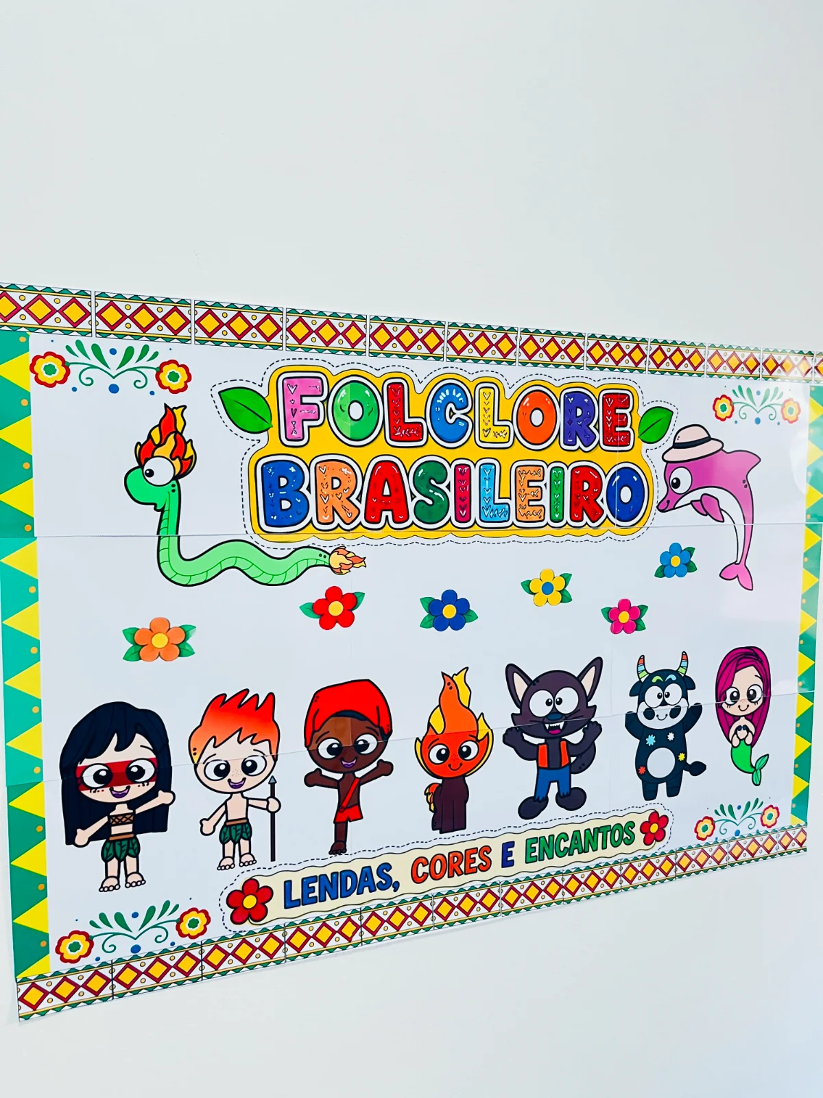 Painel do Folclore Brasileiro – Lendas, Cores e Encantos — amostra 1: Painel do Folclore Brasileiro Lendas, Cores e…