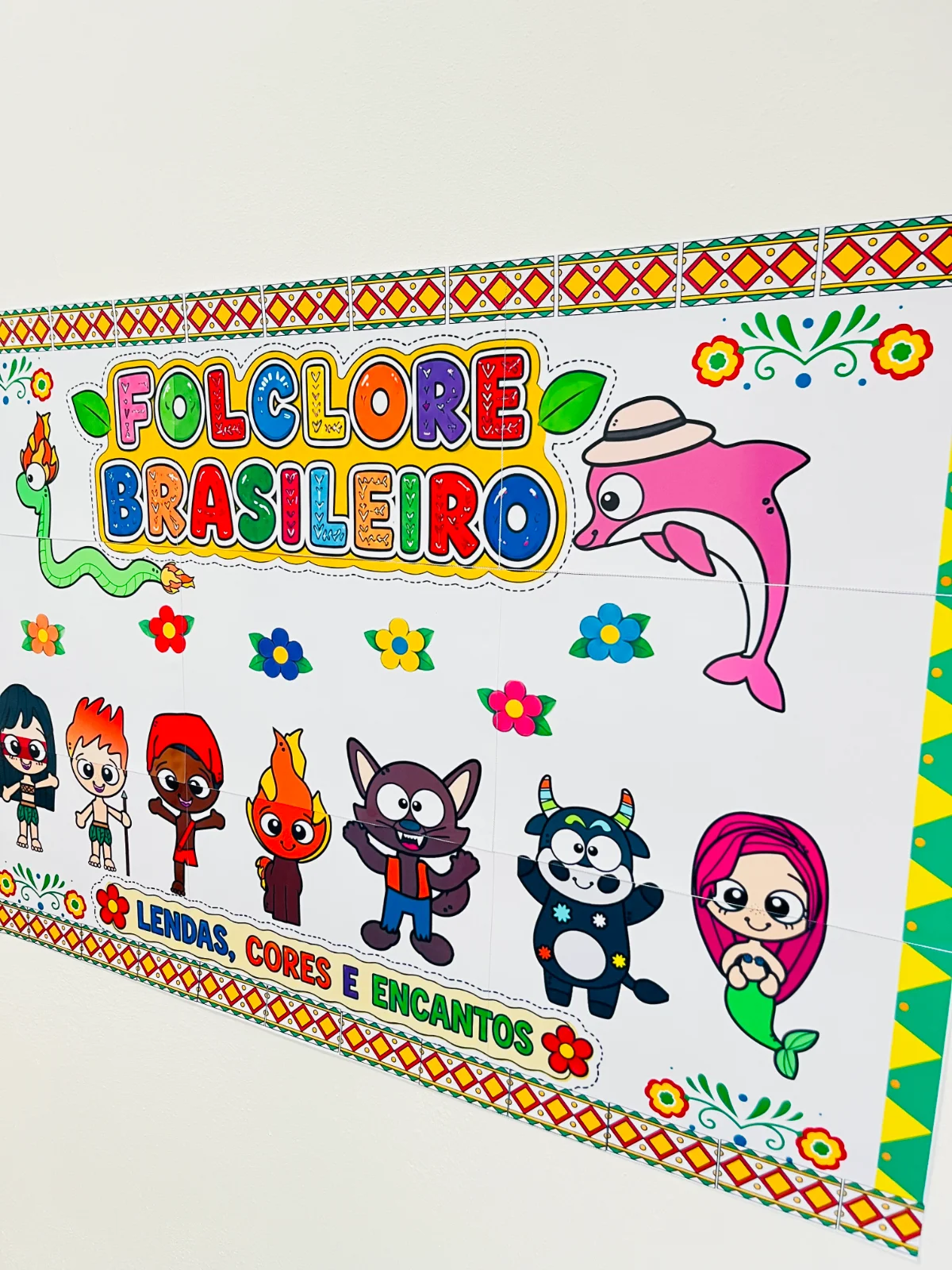 Painel do Folclore Brasileiro – Lendas, Cores e Encantos — amostra 2: Painel do Folclore Brasileiro Lendas, Cores e…