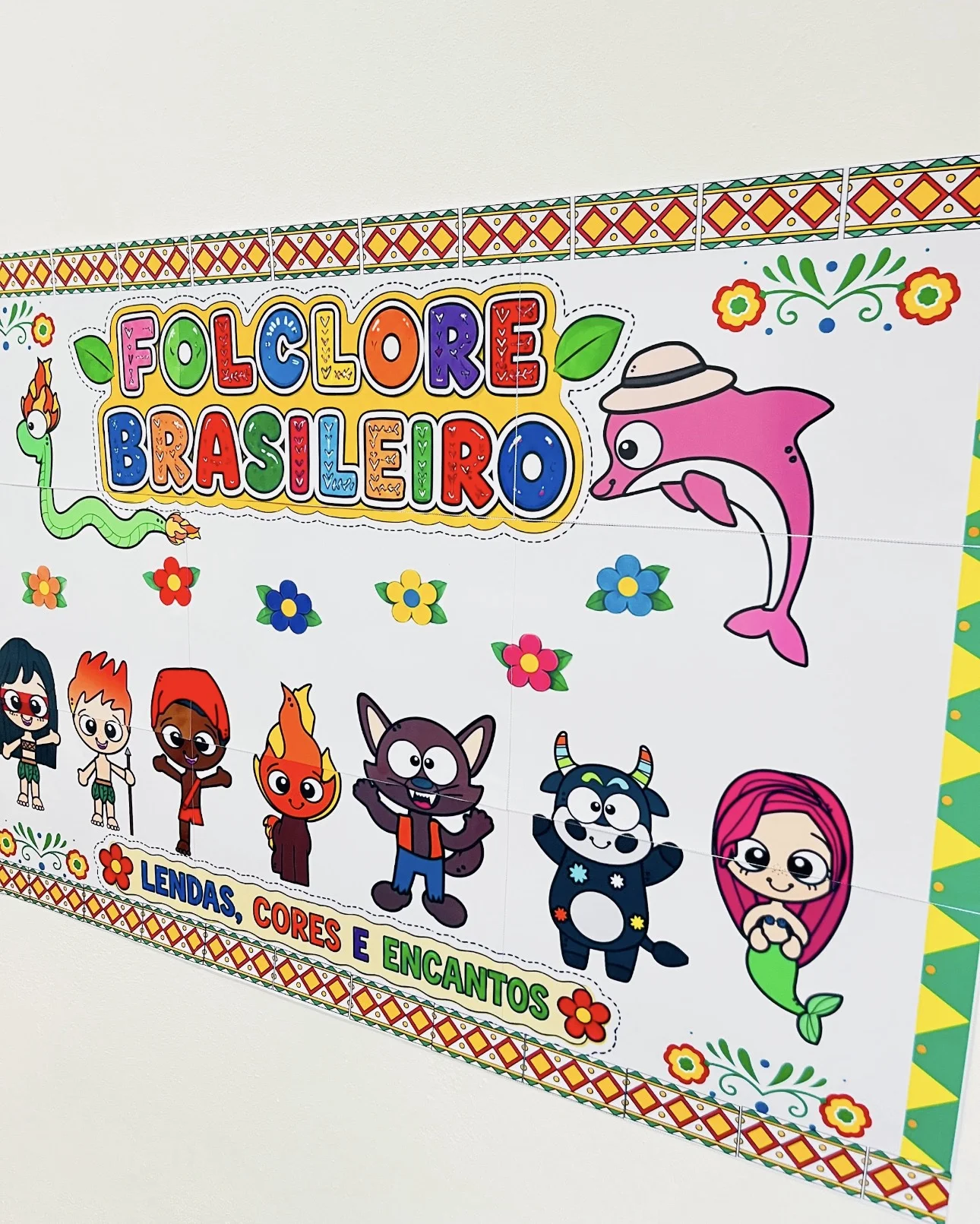 Painel do Folclore para Imprimir – Decoração e Mural do Folclore Brasileiro | PDF — amostra 2: Painel do Folclore para…