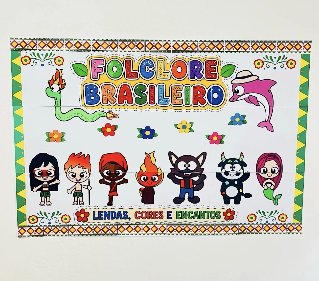 Painel do Folclore para Imprimir – Decoração e Mural do Folclore Brasileiro | PDF — amostra 3: Painel do Folclore para…