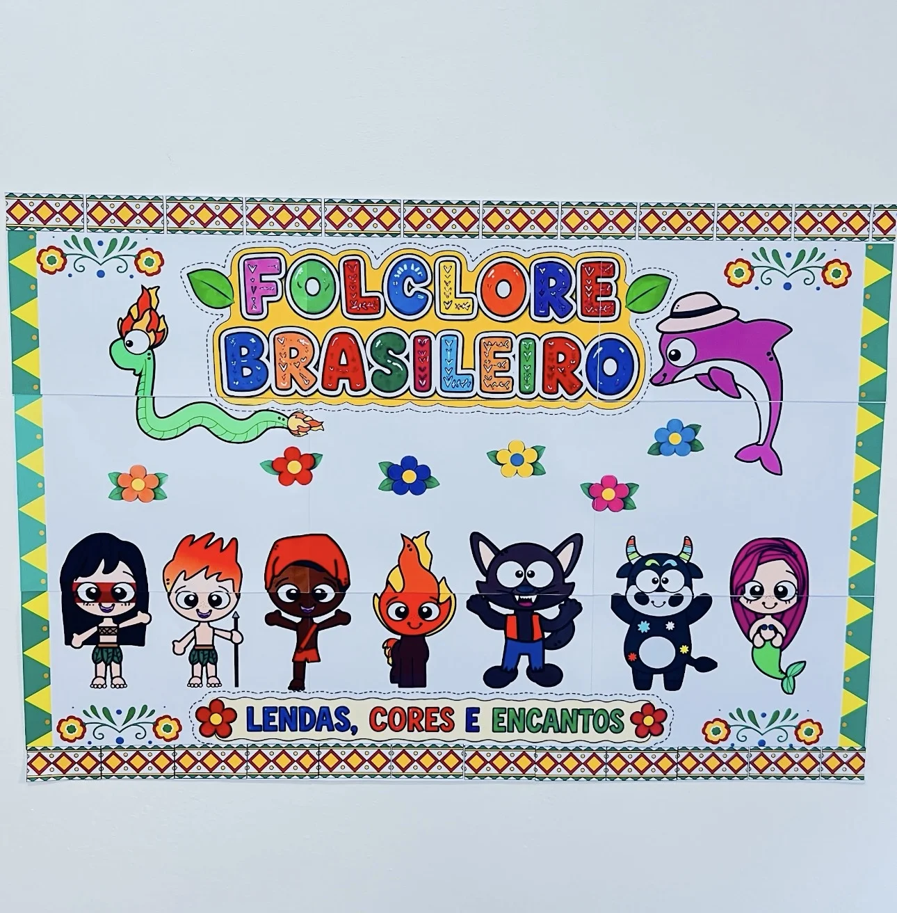 Painel do Folclore para Imprimir – Decoração e Mural do Folclore Brasileiro | PDF — Datas comemorativas para Educação…