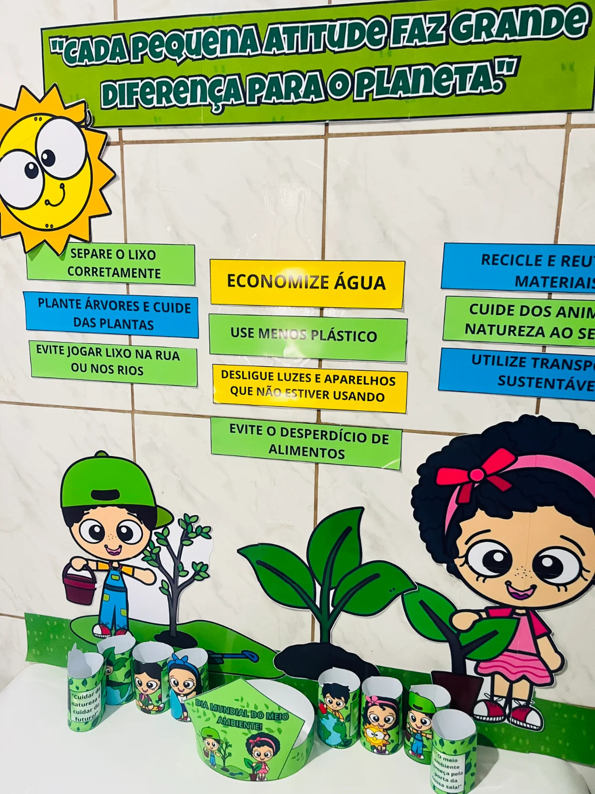 🌿 PAINEL DO MEIO AMBIENTE - EDUCAR COM CONSCIÊNCIA! 🌿 — amostra 4: Transforme sua sala de aula em um espaço de amor e…