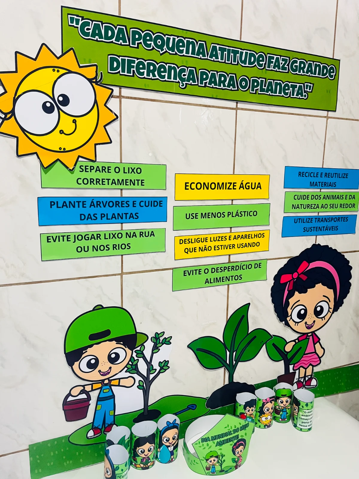 🌿 PAINEL DO MEIO AMBIENTE - EDUCAR COM CONSCIÊNCIA! 🌿 — amostra 7: Transforme sua sala de aula em um espaço de amor e…