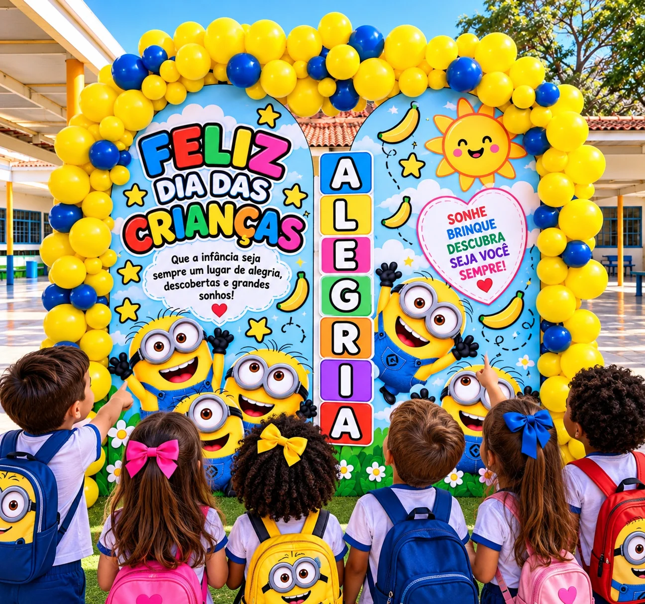 PAINEL DO MINIONS COLORIDO – DIA DAS CRIANÇAS! — amostra 1: Tema Minions – Dia das Crianças 🎨 Colorido, alegre e cheio de… PAINEL DO MINIONS COLORIDO – DIA DAS CRIANÇAS! — amostra 1: Tema Minions – Dia das Crianças 🎨 Colorido, alegre e cheio de…