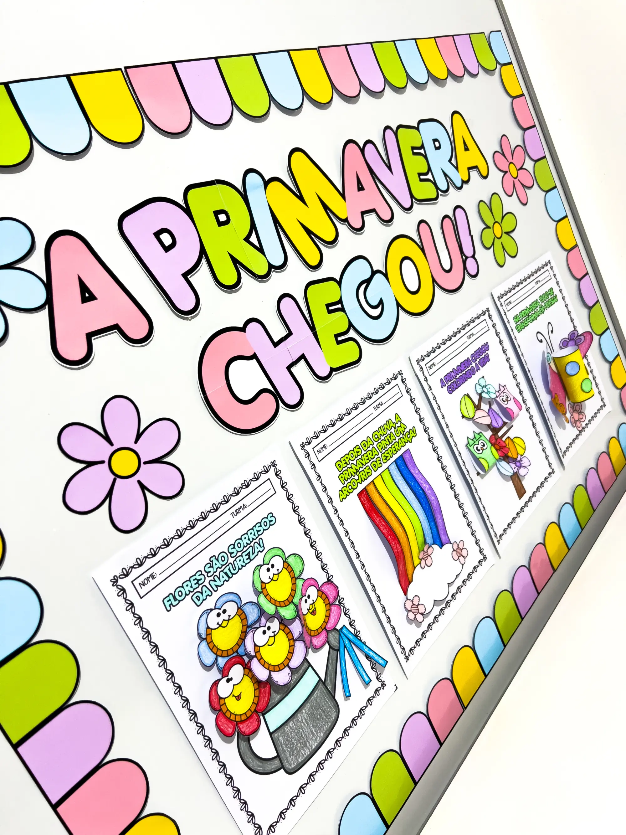 Painel e Atividades de Primavera para Educação Infantil — amostra 6: Atividades de Primavera é um recurso lúdico e criativo…