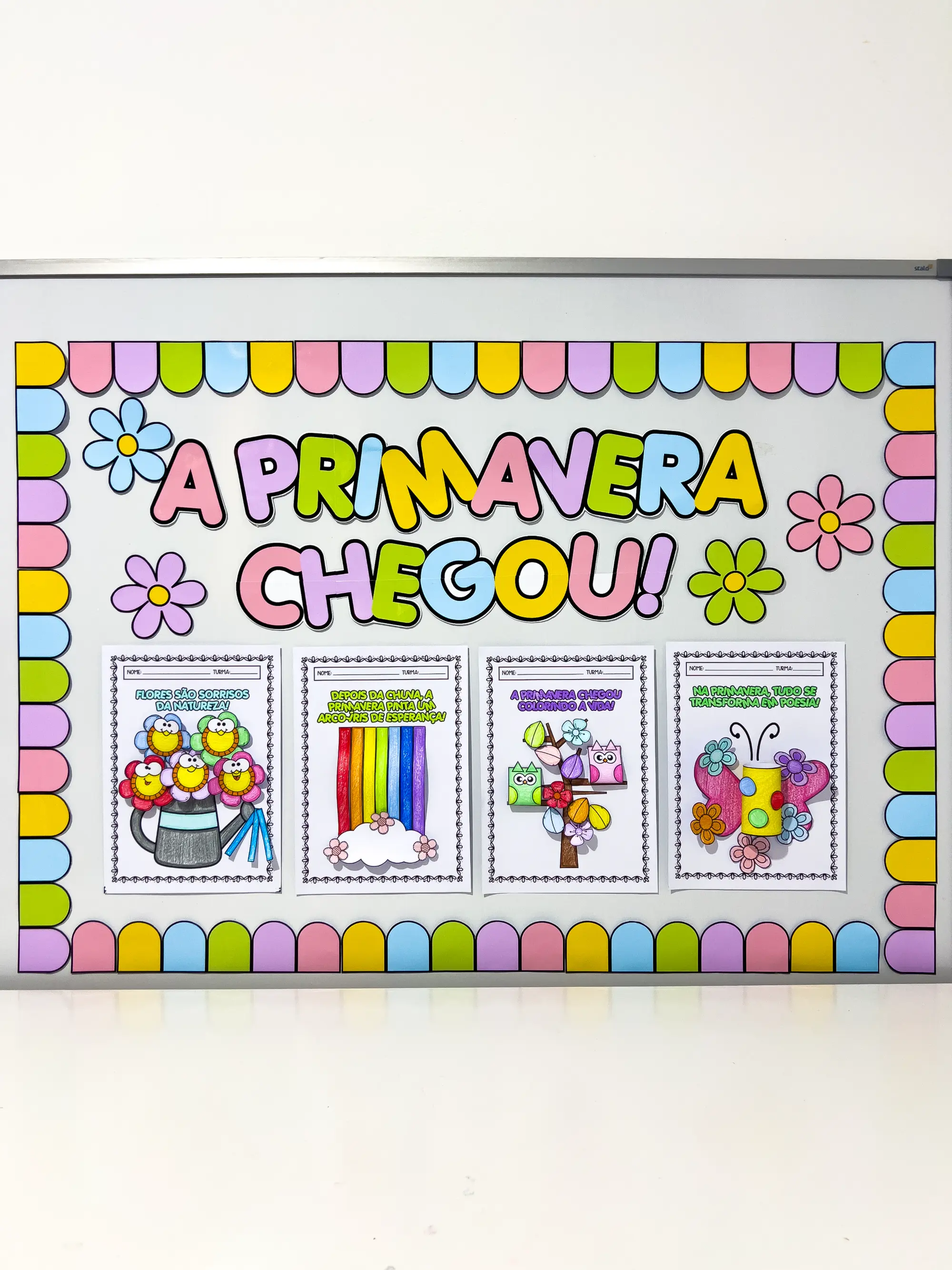 Painel e Atividades de Primavera para Educação Infantil — capa do material