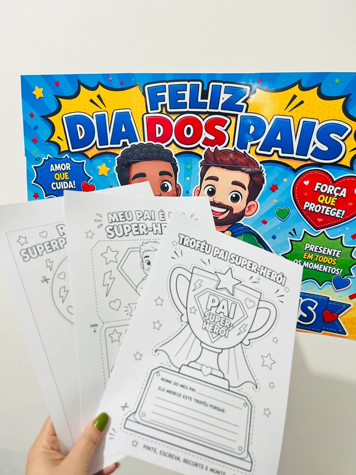 Painel e Atividades Dia dos Pais – Pais Super-Heróis 💙 — amostra 1: Painel e Atividades Dia dos Pais Pais Super-Heróis… Painel e Atividades Dia dos Pais – Pais Super-Heróis 💙 — amostra 1: Painel e Atividades Dia dos Pais Pais Super-Heróis…