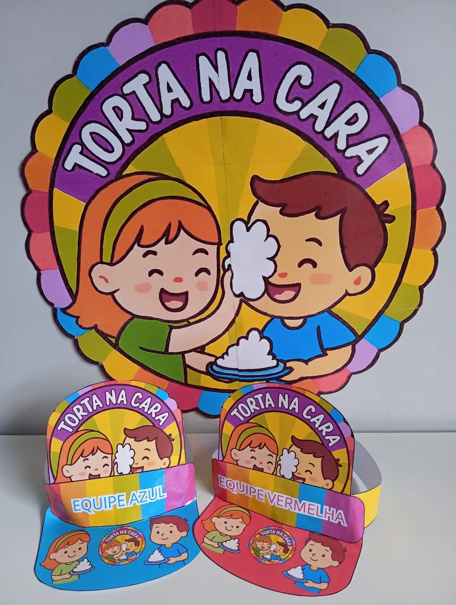 Painel e Jogo Torta na Cara para Anos Iniciais até 5º anos — amostra 5: Que tal transformar o Dia das Crianças em um…