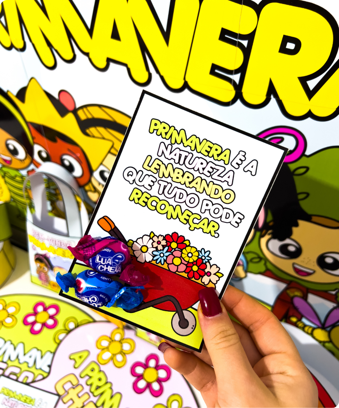 Painel e lembrancinhas de primavera para imprimir — amostra 4: Para quem é indicado