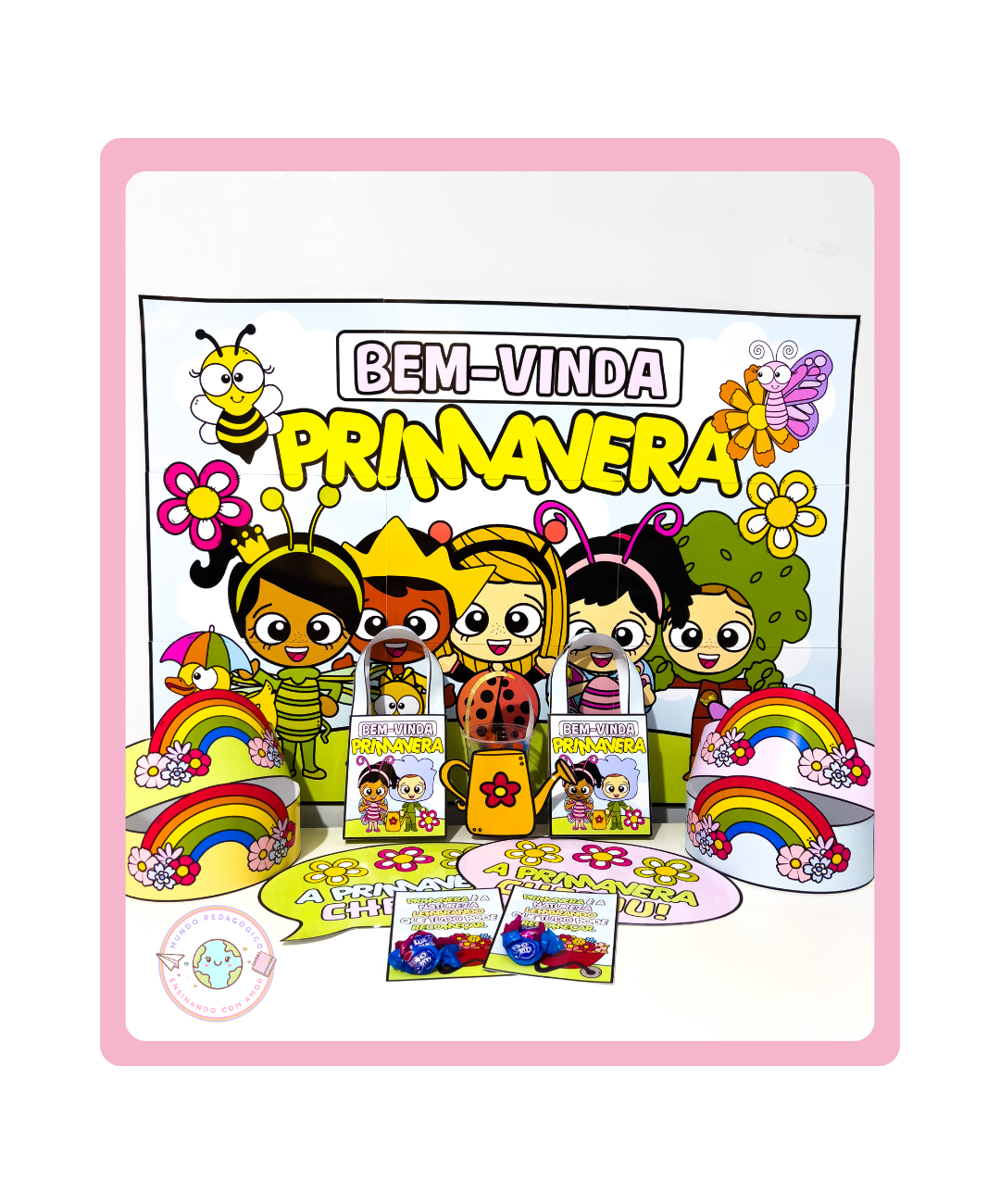 Painel e lembrancinhas de primavera para imprimir — Atividades para Todas as séries: Prepare a sala para receber a…