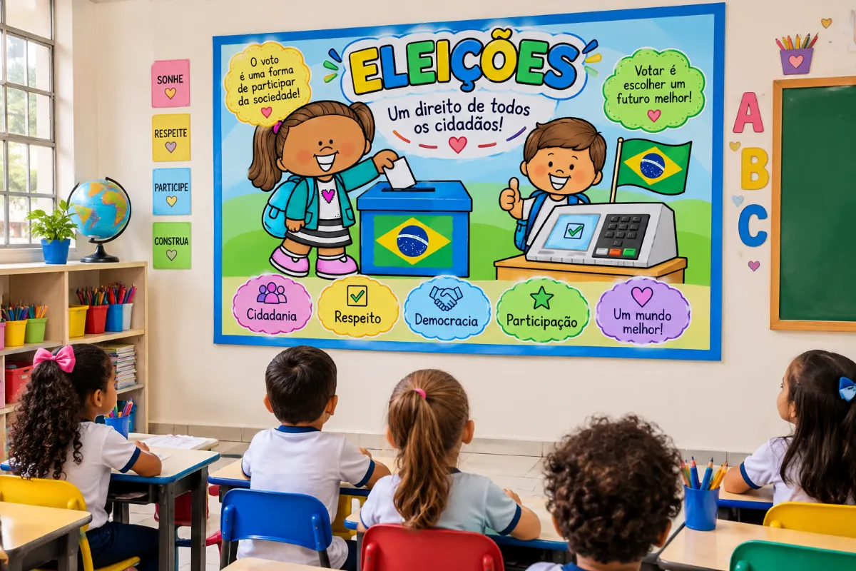 Painel Eleições — Cidadania e Participação — Atividades para 3º ano: Um painel colorido e lúdico para trabalhar com as…