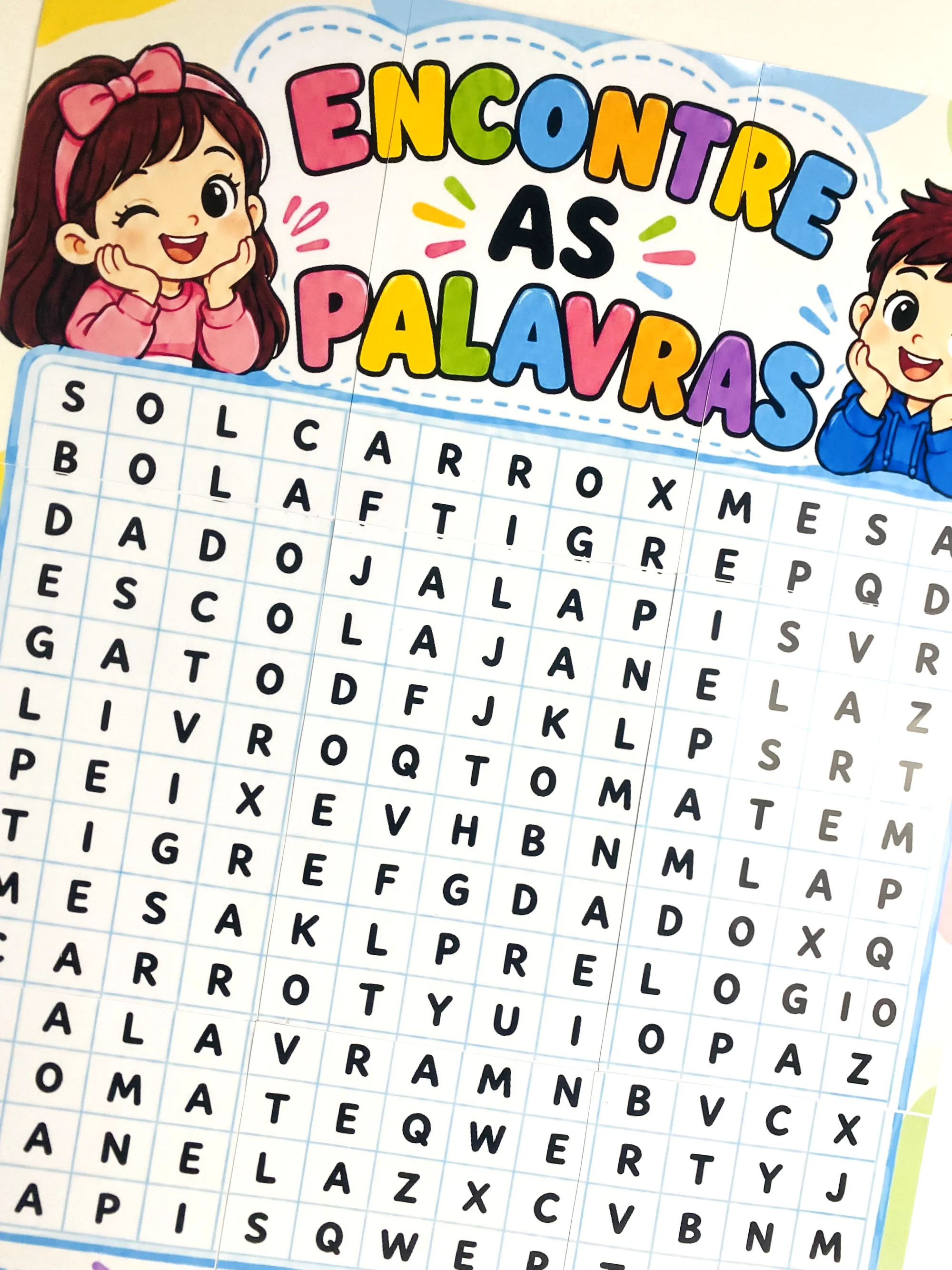 PAINEL ENCONTRE AS PALAVRAS! ANOS INICIAIS — amostra 3: Uma atividade divertida para trabalhar atenção, concentração,…