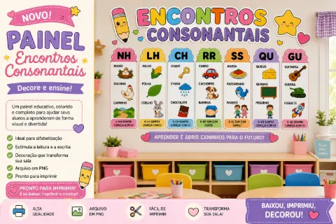 Painel encontros consonantais — capa do material