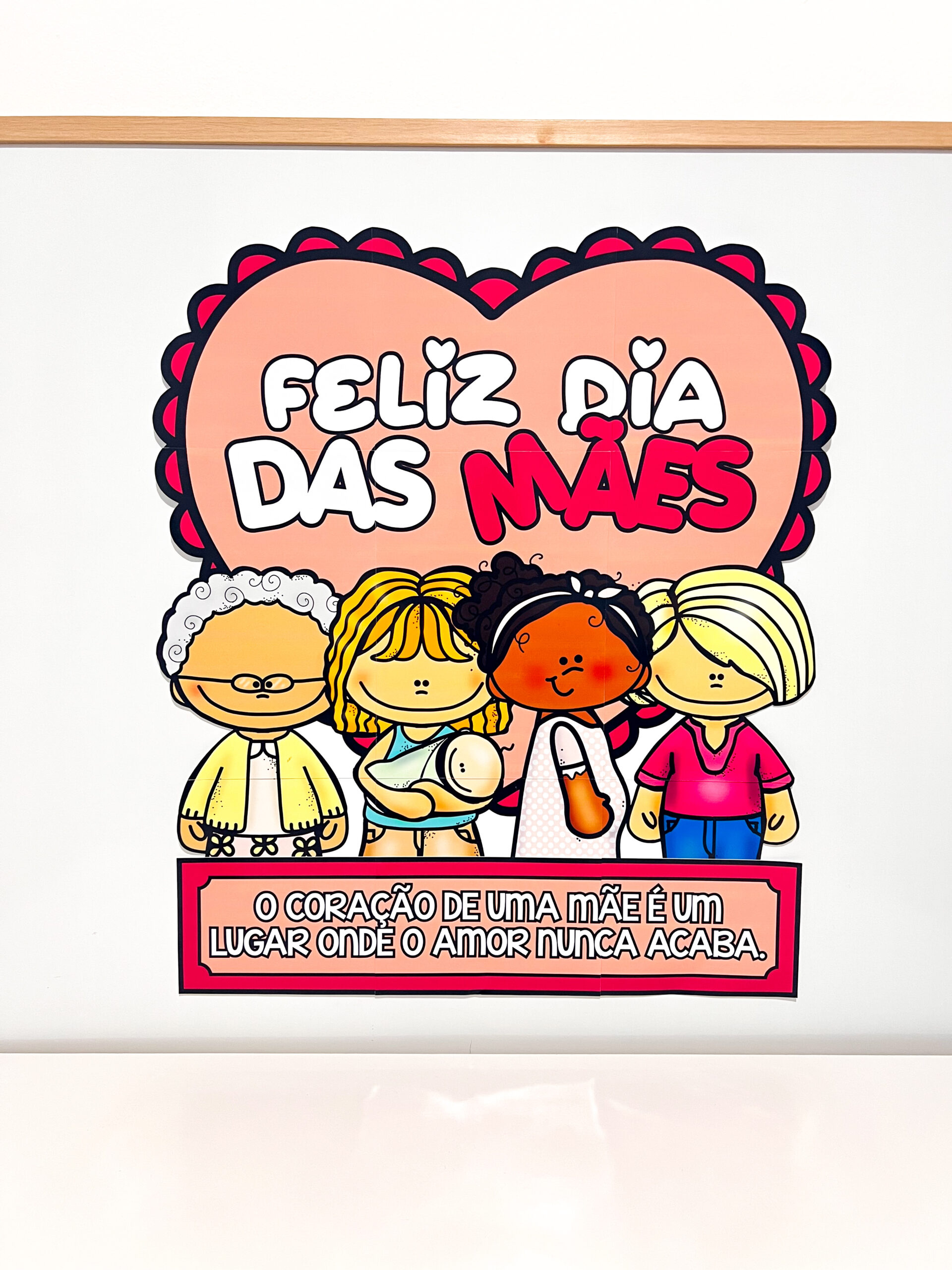 Painel escolar de Dia das Mães para imprimir — amostra 5: Prepare a sala para o Dia das Mães com um PDF que reúne painel de…