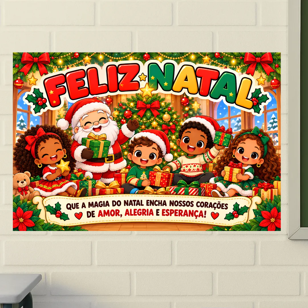Painel Escolar de Natal – Feliz Natal (2 tamanhos) — capa do material