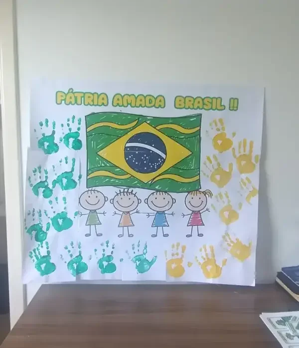 Painel escolar Pátria Amada Brasil 7 de Setembro em PDF — amostra 2: 🌟 Painel gigante temático "Pátria Amada Brasil" com…