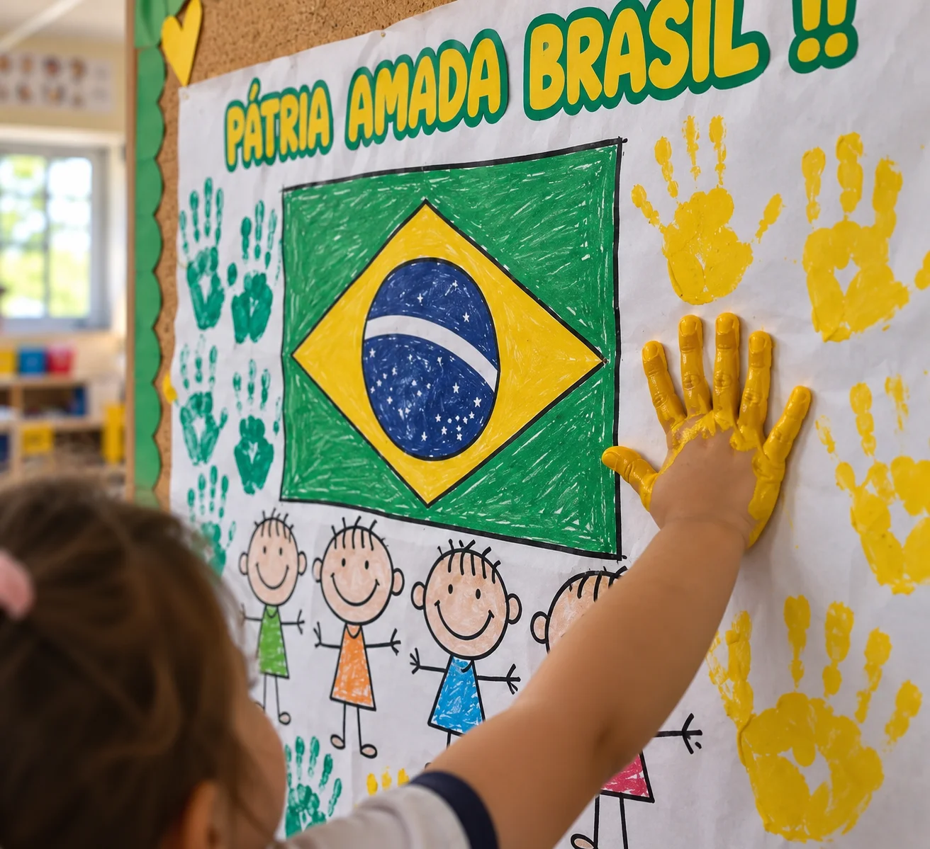 Painel escolar Pátria Amada Brasil 7 de Setembro em PDF — Alfabetização para Educação Infantil: 🌟 Painel gigante temático…