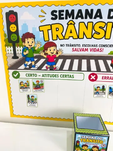 Painel Escolhas Conscientes no Trânsito - Semana do Trânsito — amostra 4: Um recurso lúdico, visual e interativo para…