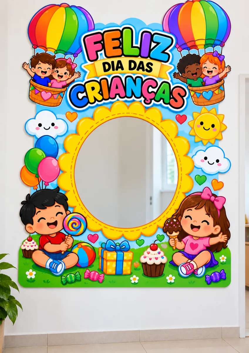Painel Espelho Dia das Crianças-Decoração dia das Crianças — amostra 2: 🌟 ONDE UTILIZAR?