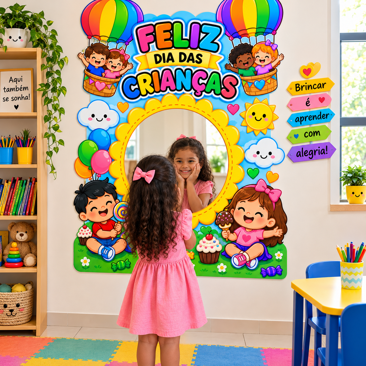 Painel espelho – feliz dia das crianças – Material Pedagógico — Datas comemorativas para Todas as séries: Um lindo painel…