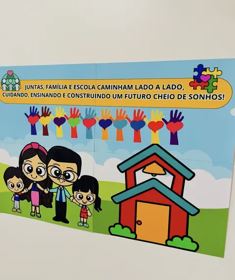 Painel família na escola — capa do material