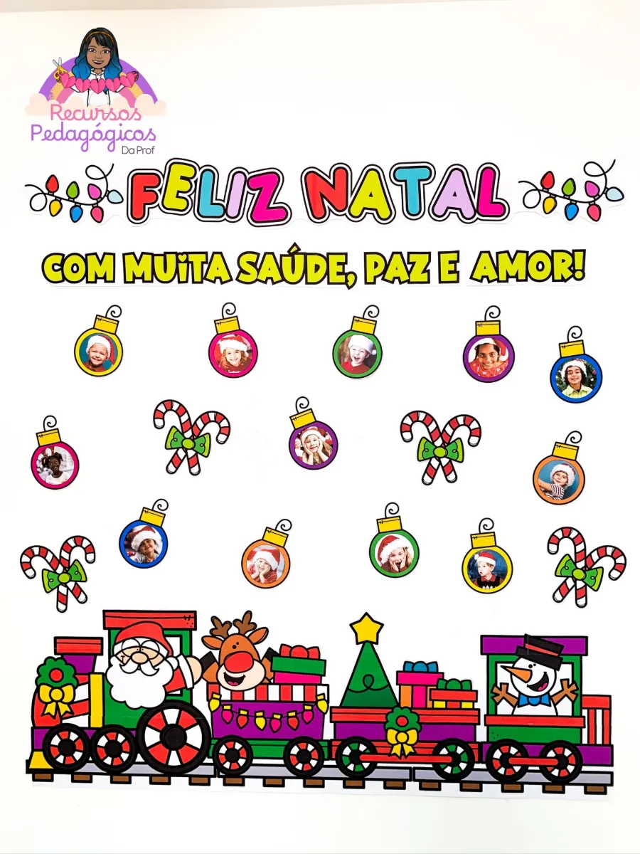 PAINEL FELIZ NATAL - COM FOTOS! — amostra 3: Deixe o Natal da sua turma ainda mais mágico e inesquecível