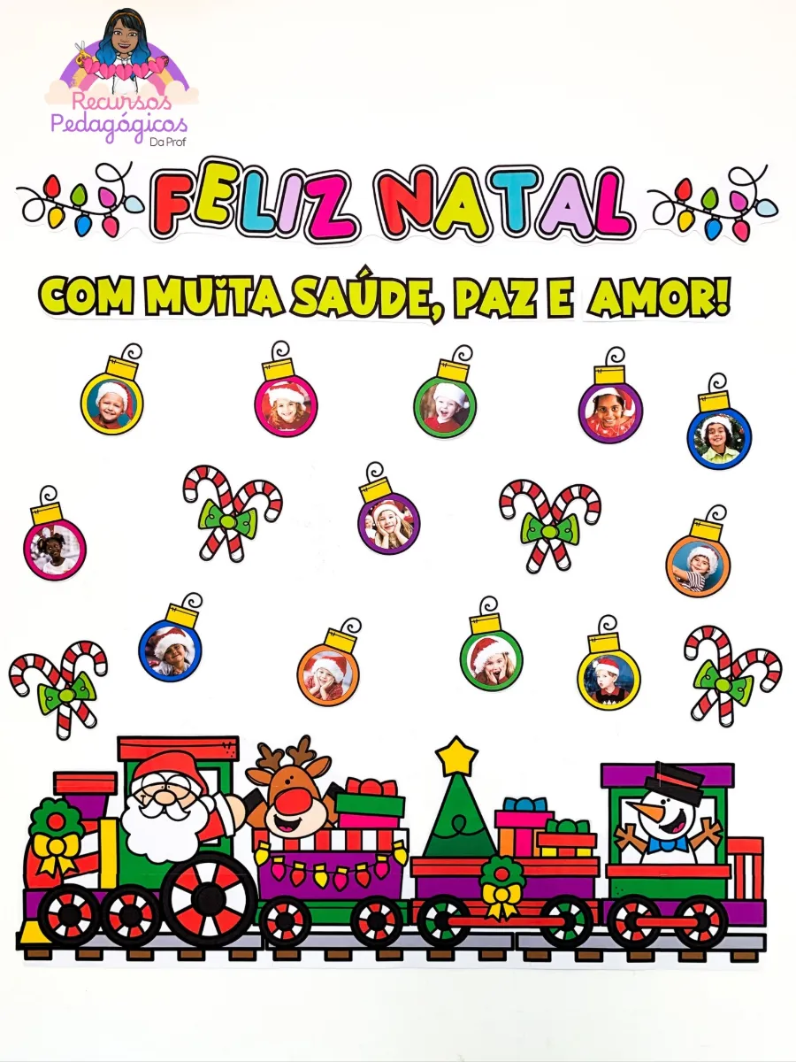 PAINEL FELIZ NATAL - COM FOTOS! — amostra 4: Deixe o Natal da sua turma ainda mais mágico e inesquecível