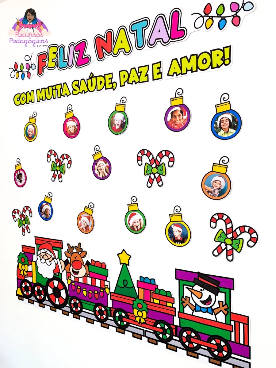 PAINEL FELIZ NATAL - COM FOTOS! — amostra 5: Deixe o Natal da sua turma ainda mais mágico e inesquecível