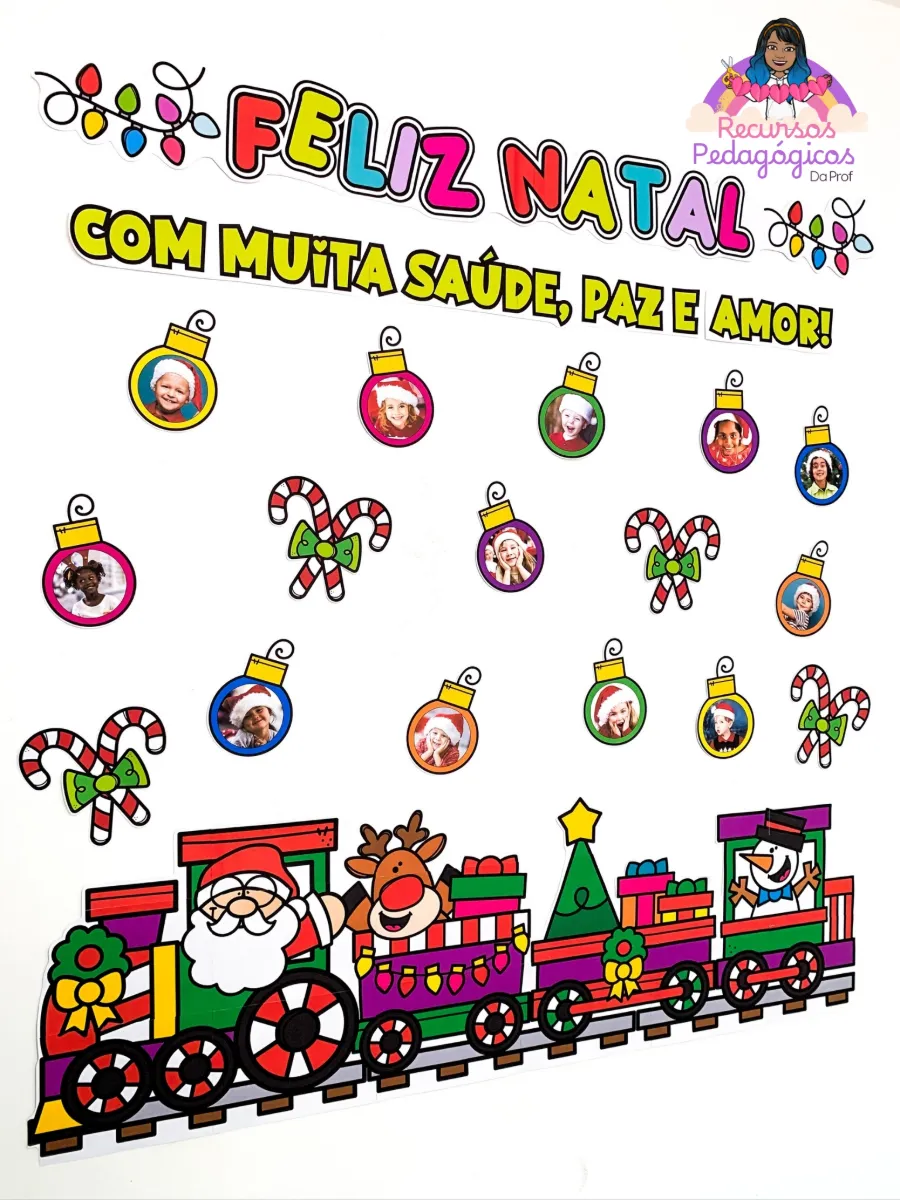 PAINEL FELIZ NATAL - COM FOTOS! — Datas comemorativas para Todas as séries: Deixe o Natal da sua turma ainda mais mágico e…
