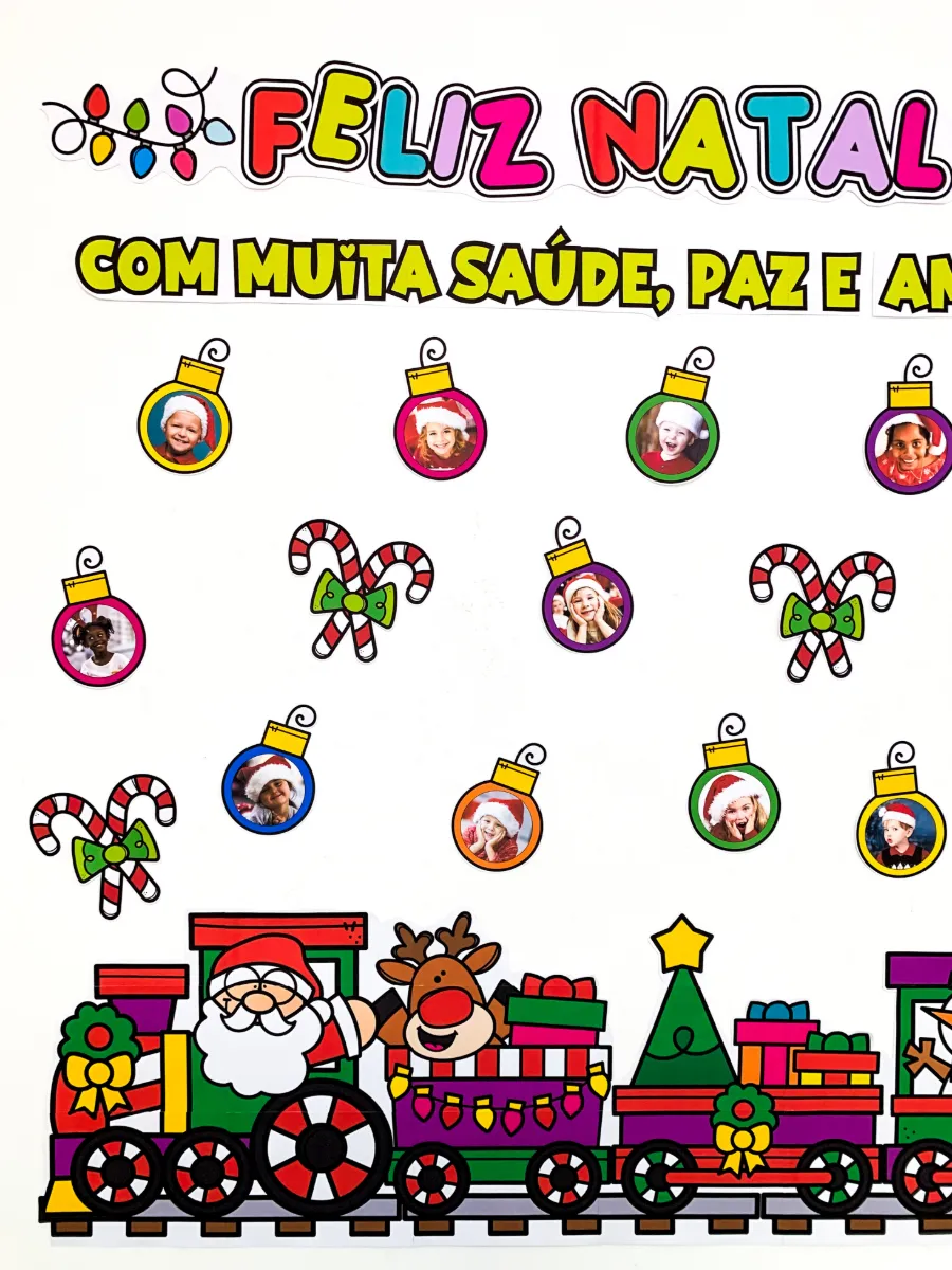 Painel Feliz Natal para Educação Infantil e Anos Iniciais — amostra 2: Painel Feliz Natal para trabalhar o tema com…
