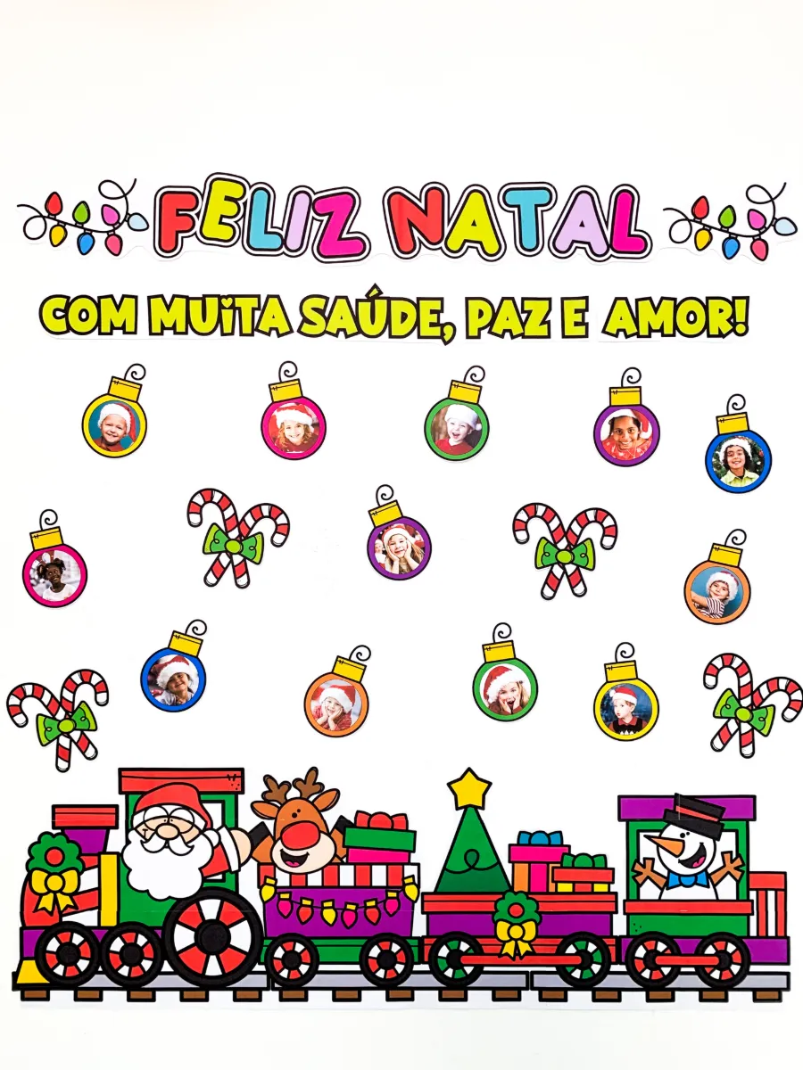 Painel Feliz Natal para Educação Infantil e Anos Iniciais — amostra 3: Painel Feliz Natal para trabalhar o tema com…