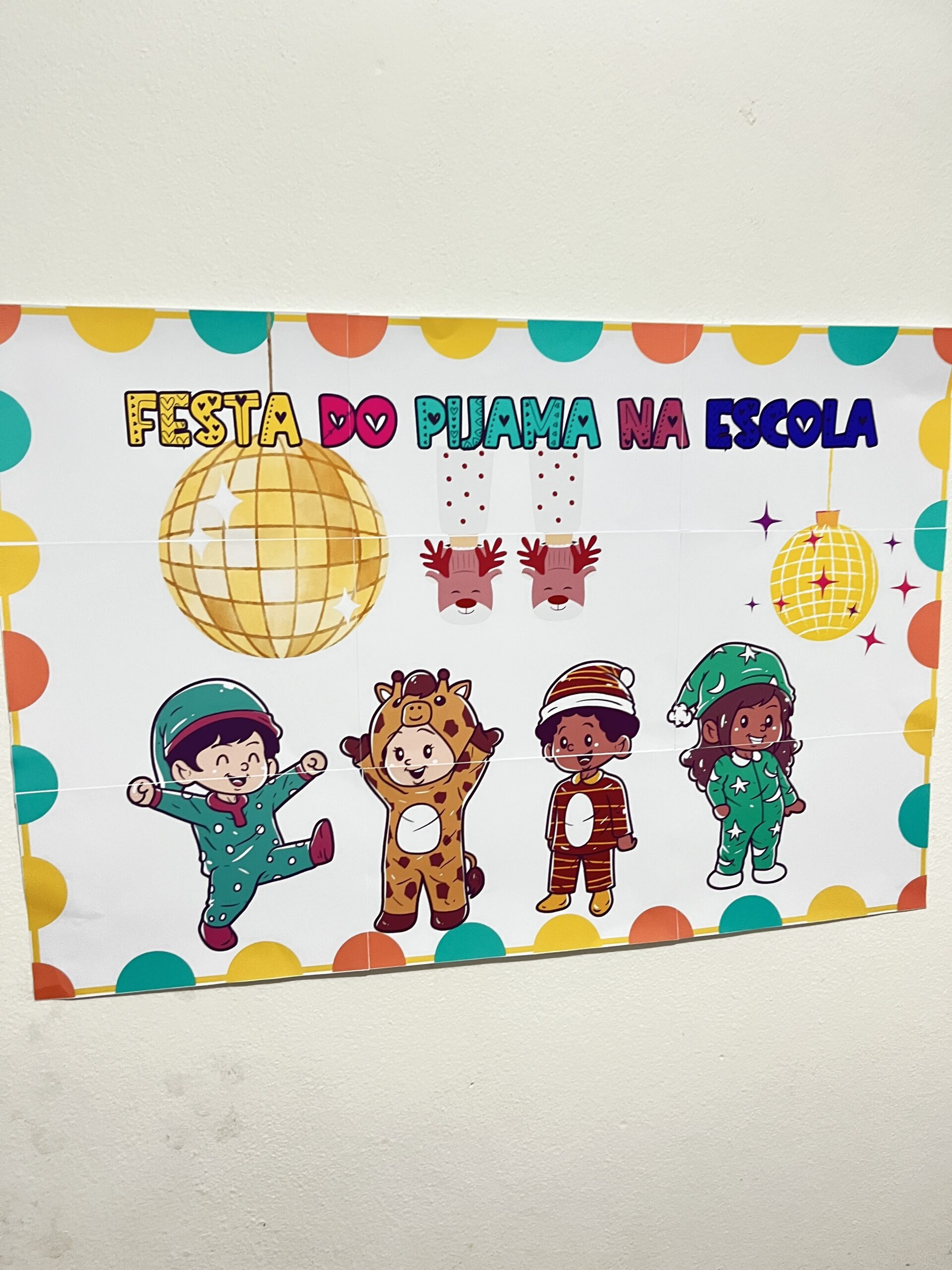 Painel: festa do pijama – Material Pedagógico — capa do material