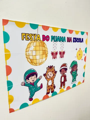 🌙 PAINEL FESTA DO PIJAMA NA ESCOLA ✨ PARA IMPRIMIR — amostra 1: Prepare uma noite inesquecível para seus alunos
