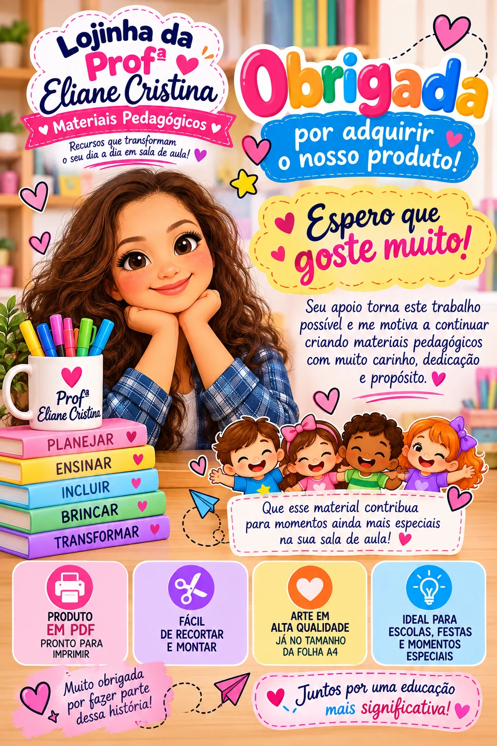 Painel Festa do Pijama PDF 32 Páginas Educação Infantil Fundamental — amostra 1: Descrição curta: Painel Festa do Pijama…