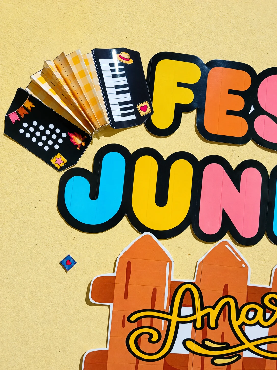 Painel Festa Junina Arraiê para Imprimir | Decoração Escolar Junina — amostra 2: Painel decorativo no tema Festa Junina,…
