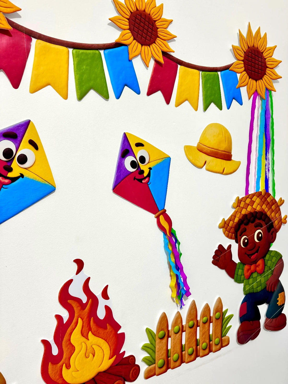 Painel Festa Junina - Decoração Escolar – PDF para Imprimir — amostra 6: Painel Festa Junina para turmas da Educação…