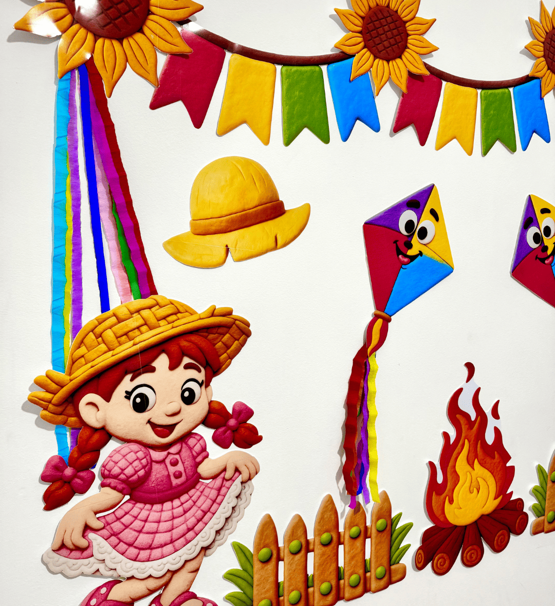 Painel Festa Junina em PDF para Imprimir – Estilo Massinha — capa do material