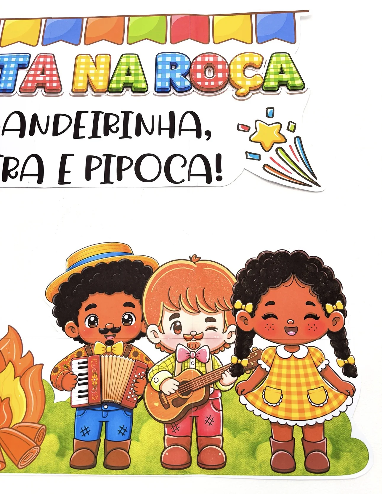 Painel festa na roça — amostra 2: Tem coisa mais gostosa do que ver a sala transformada no clima da festa junina