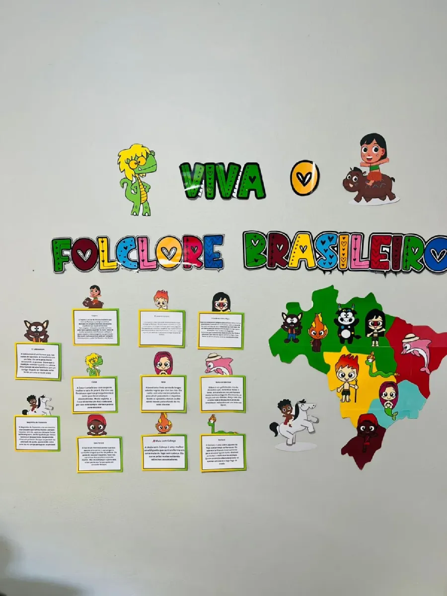 Painel Folclore – Atividades para Imprimir — Alfabetização para Educação Infantil: Encante seus alunos com um painel…