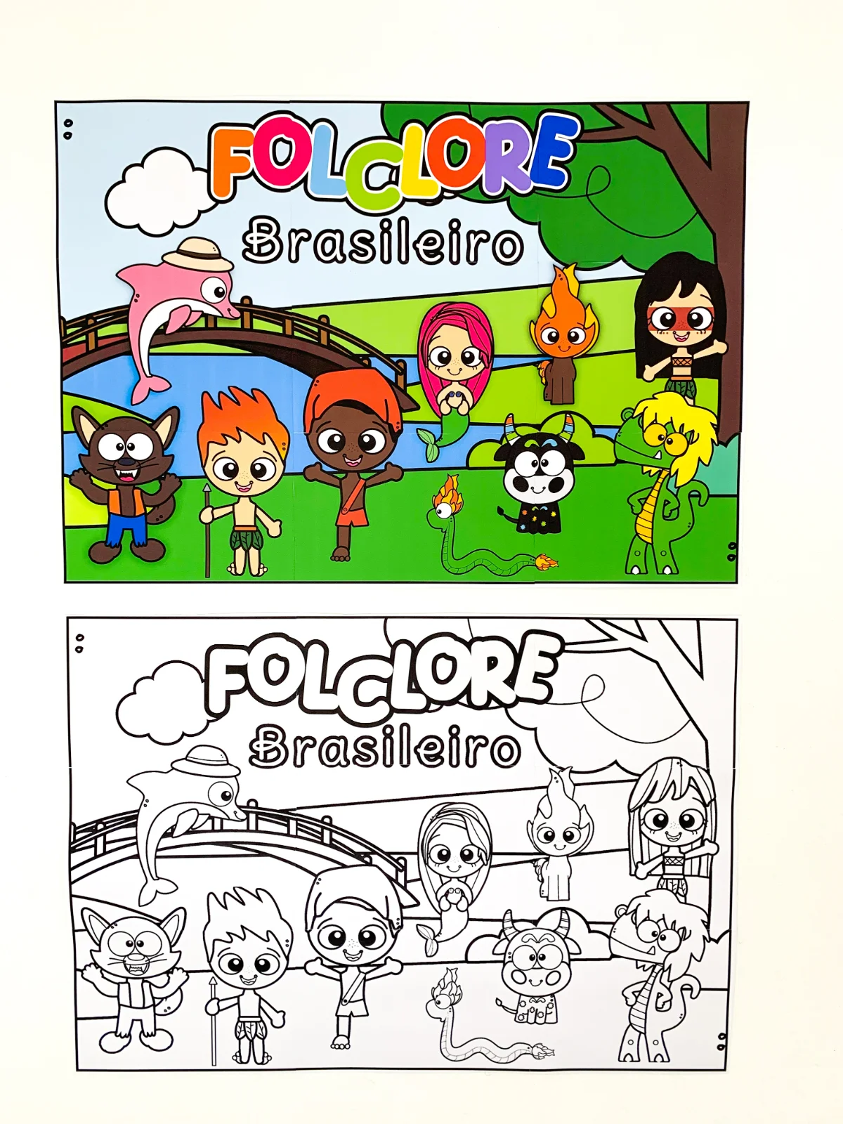 Painel folclore brasileiro – PDF para Imprimir — capa do material
