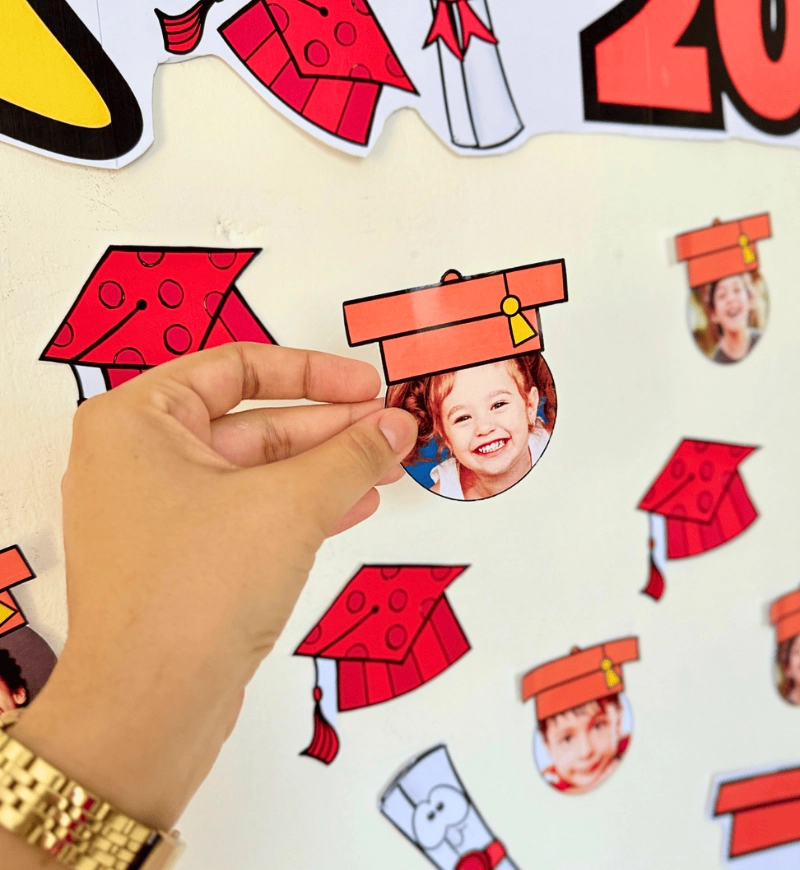 Painel Formandos 2025 com Fotos para Educação Infantil — amostra 1: Painel Formandos 2025 para Educação Infantil