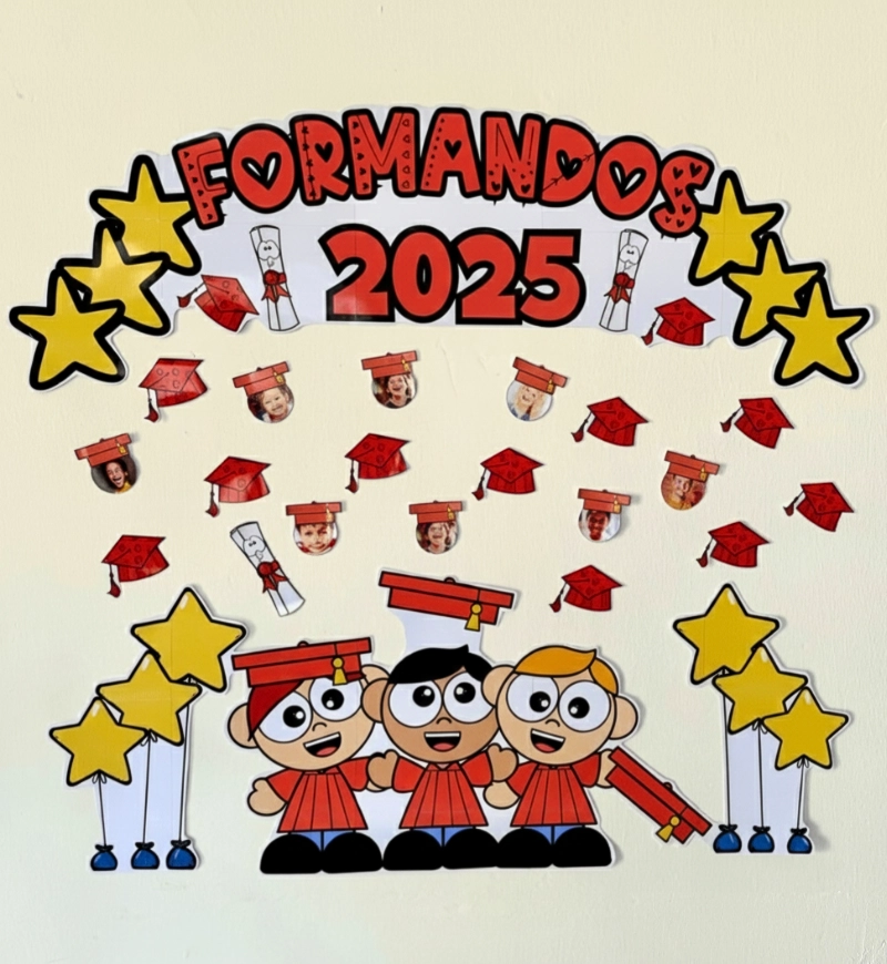 Painel Formandos 2025 com Fotos para Educação Infantil — Atividades para Educação Infantil: Personalize a celebração da…