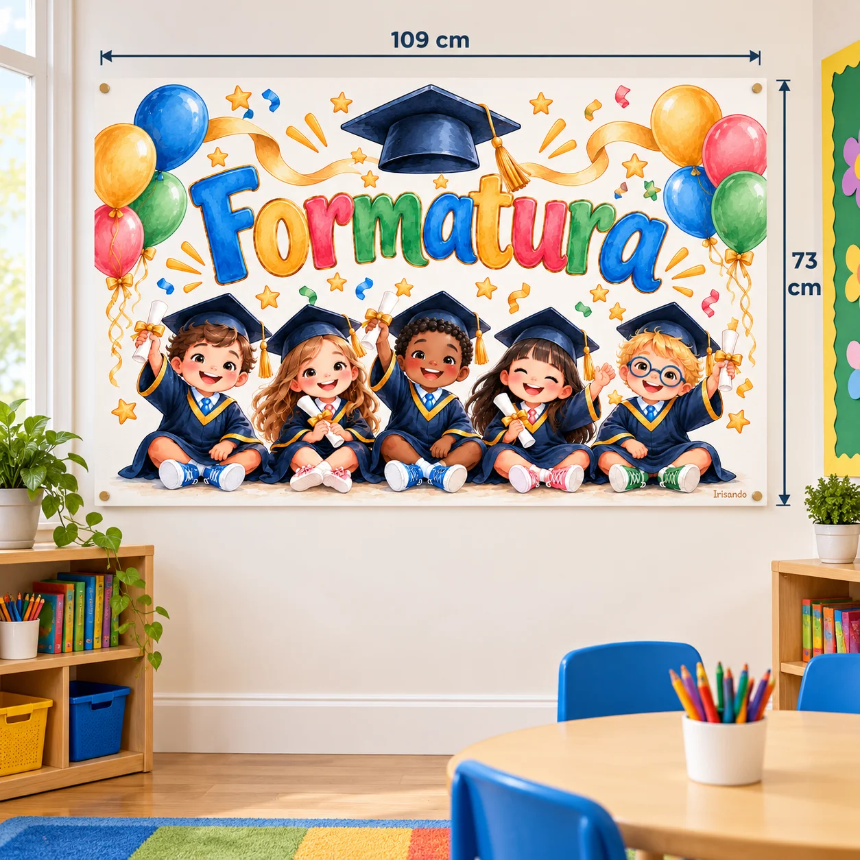 Painel Formatura em Aquarela – Educação infantil — capa do material