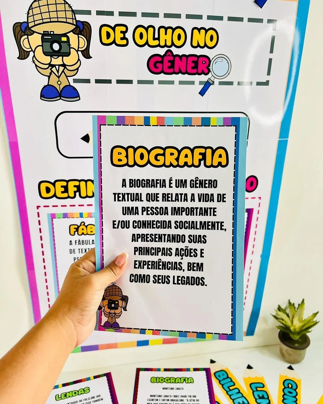 Painel gêneros textuais – Material Pedagógico — amostra 2: 🖍Material lúdico para é super colorido para trabalhar gêneros…