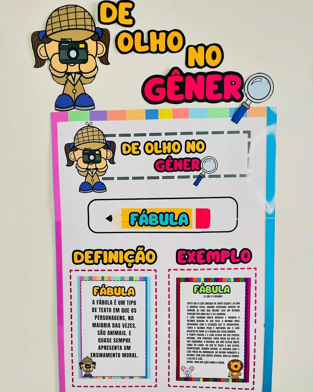 Painel gêneros textuais – Material Pedagógico — amostra 3: 🖍Material lúdico para é super colorido para trabalhar gêneros…