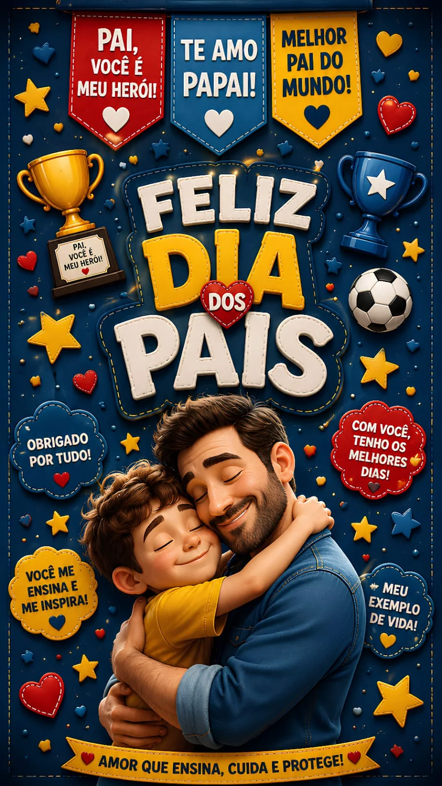 PAINEL GIGANTE – DIA DOS PAIS 44 FOLHAS A4 💙 — Português para Educação Infantil: PAINEL GIGANTE – DIA DOS PAIS 44 FOLHAS…
