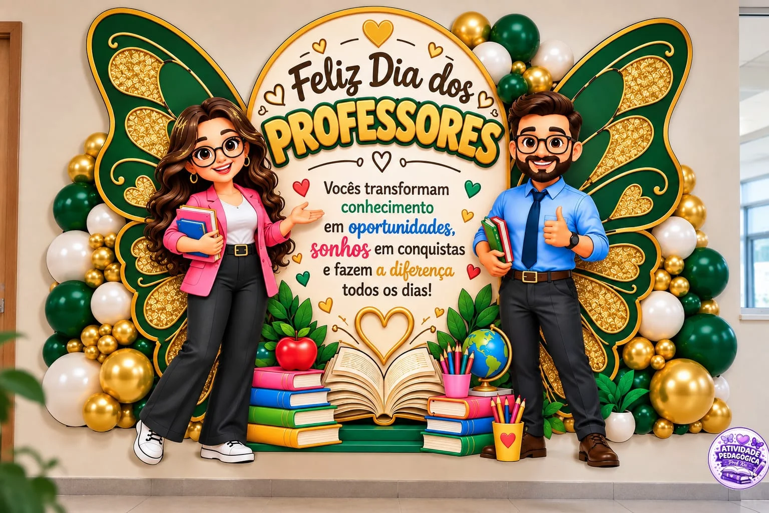 PAINEL GIGANTE – FELIZ DIA DOS PROFESSORES 👩‍🏫👨‍🏫📚 — capa do material